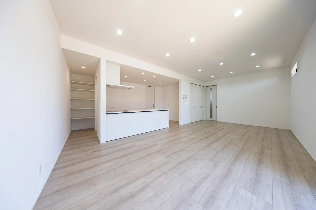 開放感のあるリビングダイニング