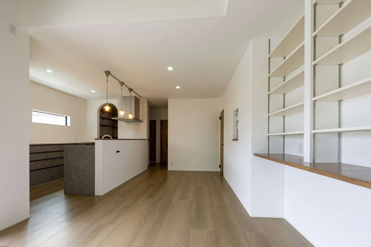 収納力とデザイン性を両立したリビング空間