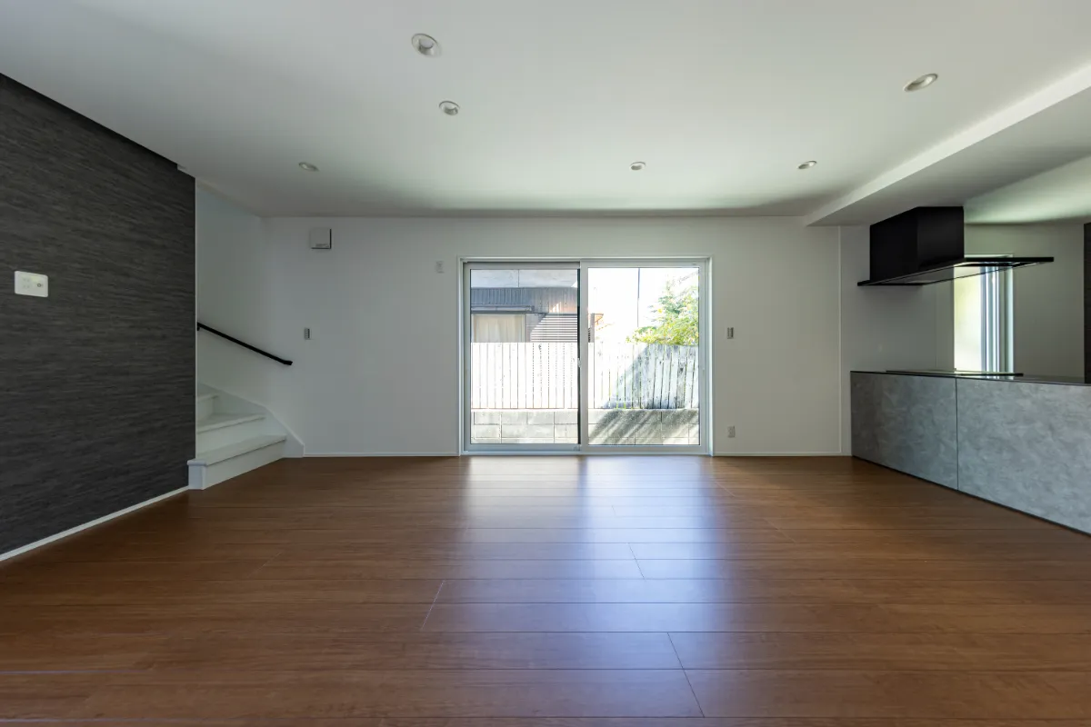 リビングの中央から撮影